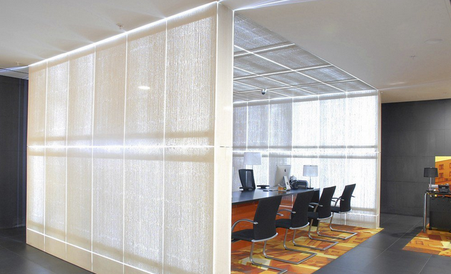 混凝土、白色透光混凝土墻