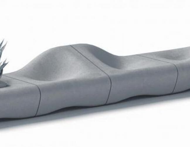 混凝土、沙丘椅