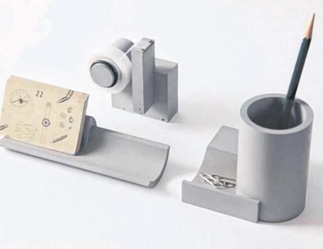 混凝土、  水泥文具