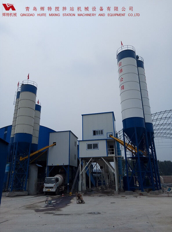 輝特混凝土攪拌站HZS120---直觀的操作畫面，簡單易懂