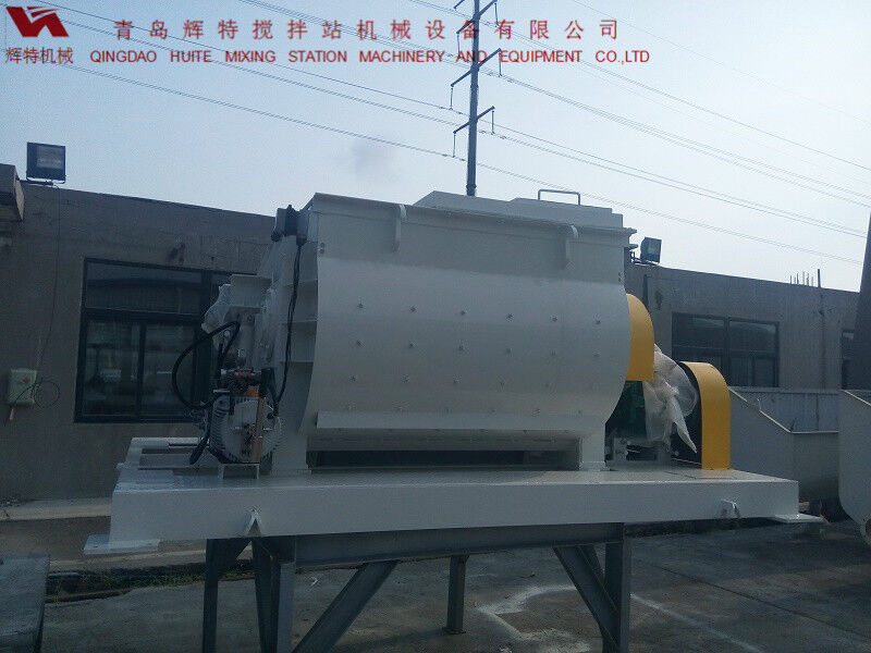 JS750攪拌臂采用偏心式設(shè)計(jì)，延長使用壽命，青島輝特機(jī)械