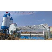 輝特?cái)嚢枵綡ZS75可根據(jù)客戶需要配置粉料倉集中除塵系統(tǒng)