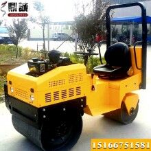 機會難得！座駕式1.5噸壓路機 1.5噸雙鋼輪震動壓路機 溝槽回填土壓實機