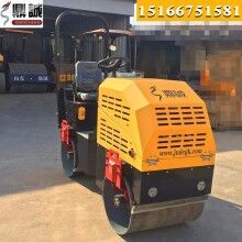 造型新穎！座駕式1噸壓路機 全液壓雙鋼輪振動壓路機 小型壓路機